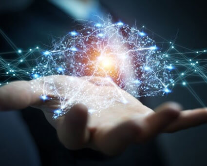 hand and light graphic